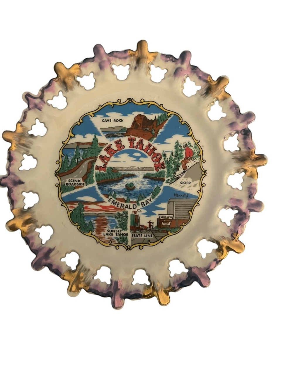 Lake Tahoe Souvenir Decorative Plate